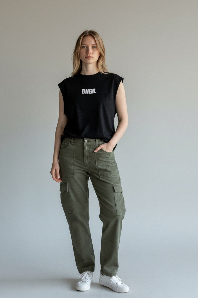 Ask Me Out Graphic Sleeveless T-Shirt